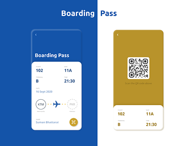 100 Days UI Challenge: #24 Boarding Pass