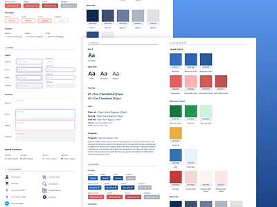 Ecommerce styleguide button states buttons checkboxes clean design color palette design ecommerce app elegant fonts forms icons input fields radio button simple clean interface sizes style guide style guide bright styleguide typefaces ui design