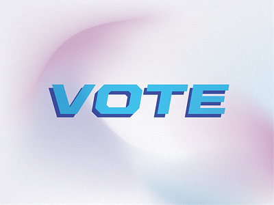 Vote! design gradient playful texture vote
