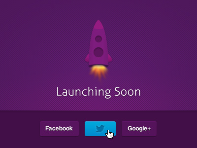 Social Footer button footer icon rocket social twitter ui user interface