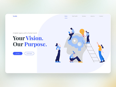 Web Development Company Website UI/UX Concept