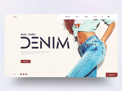 E-Commerce Denim Website Ui/Ux Concept