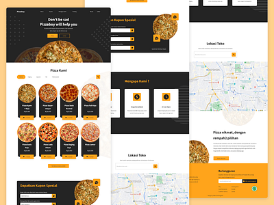 Pizzaboy - Landing Page Concept concept design designui foodlandingpage foods homepage landing page landing page design landingpageconcept landingpagedesign landingpages ui uidesign uiux uiuxdesign web webdesign webdeveloper webdevelopment