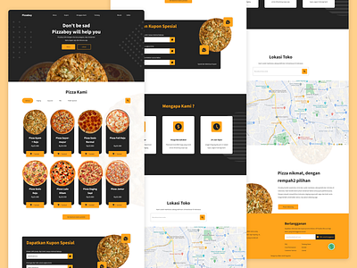 Pizzaboy - Landing Page Concept