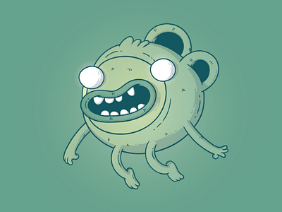 Cute monster cartoon drawing ilustration