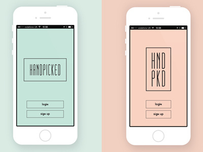 HandPicked | Mobile App app art flatapp graphicdesign iphone mobile mobile app ui ux uxui