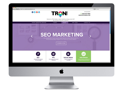 Tron web design web