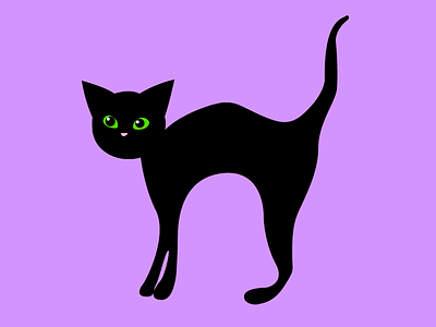 Black Cat cat character colour cs6 design graphics icon illustration illustrator real pixel vector