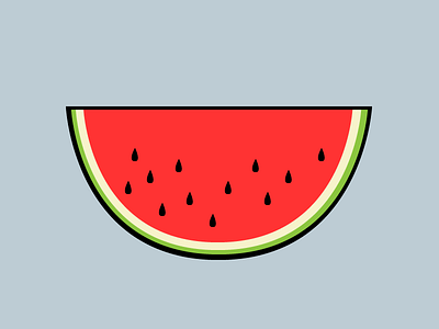 Watermelon colour cs6 design fruit graphics icon illustration illustrator real pixel vector