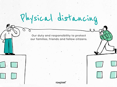 rawpixel & H+K COVID-19 Study : Physical Distancing awareness british coronavirus covid covid 19 covid 19 covid19 digital art freebie graphic design illustration physical distancing social distancing vector