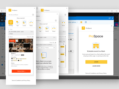 ProSpace Space Scheduling add-in for MS Outlook add in microsoft plugin web app