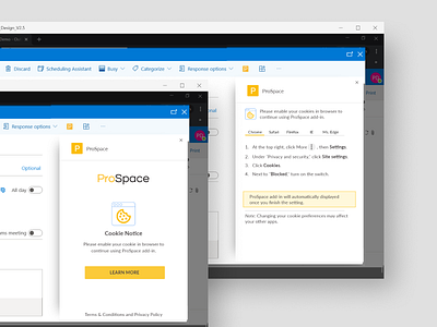 Add-in Cookie Instructions add in microsoft ui design web app design web design web development