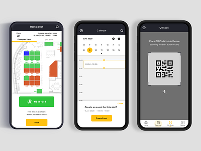 Space Scheduling App app design desk booking mobile app mobile ui room booking room scheduling scheduling ui design web design website