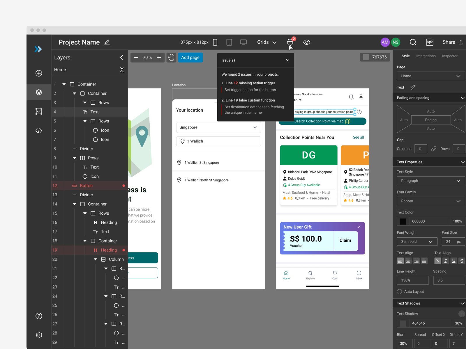 No-Code Platform (1/2) by Nas on Dribbble