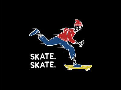 Skate. Skate. branding clothing design illustration illustrator logo shirtdesign skate skateboard tshirtdesign typography