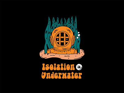 Isolation in Underwater apparel branding design digita graphic design illustration illustrator logo shirt shirtdesign skate skateboard typography vector