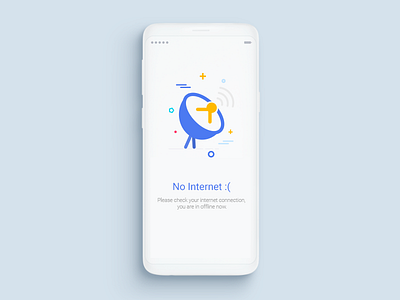 No Internet connection empty internet no state ui