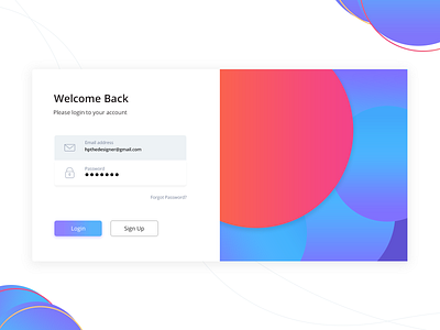 Login Page design ui ux gradient design interaction design interactive landing login register signin signup website