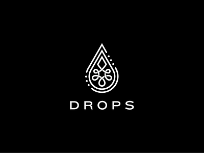 Drops coffee drops identity logo tattoo