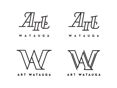 Art Watauga appalachian art asu branding identity logo state university watauga