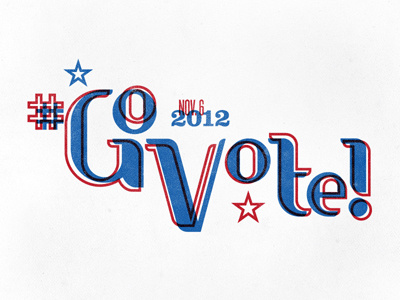 #GoVote election govote lettering typography vote