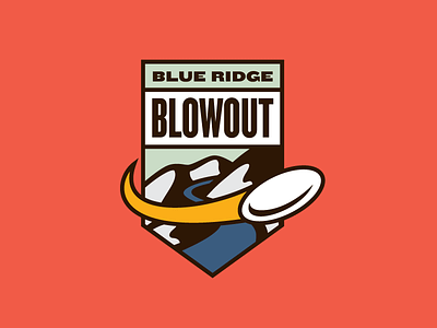 Blue Ridge Blowout appalachian asu blowout blue frisbee identity logo ridge state tournament ultimate university