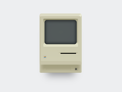 Macintosh illustration made in CSS