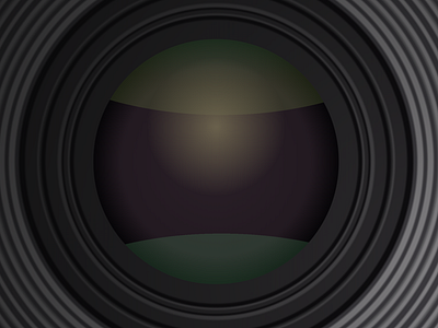 Lens of polaroid camera in CSS