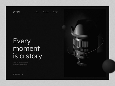 Every moment is a story design minimal ui web