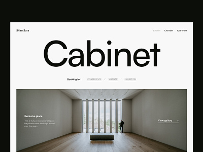 #05 - Cabinet for rent - Website concept