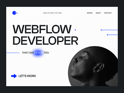 Portfolio - Ver 1 (Light/Dark) branding design minimal ui web web design webflow