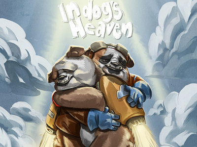Popopos Cover bulldog cover graphic novel illustrated book photoshop