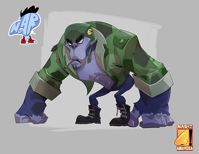 gorilla 2danimation characterdesign digital painting digitalpainting graphicnovel illustration photoshop