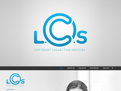 L.C.S - Logo blue corporate design logo new