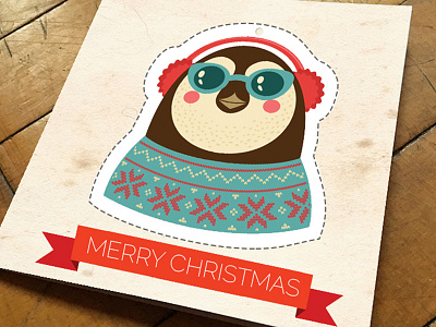 Merry Christmas card christmas holidays illustration