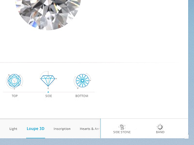 Diamond navigation app clean diamond flat gallery icons layout menu navigation ui webdesign website
