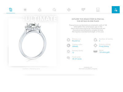 Summary Screen app clean diamond flat gallery icons layout menu navigation ui webdesign website
