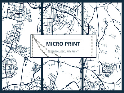 Micro Print illustration label map micro nature pattern seamless text texture topography