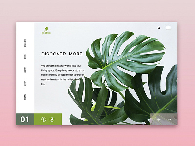 shop of plants branding design dribble dribble shot graphicdesign logo shop app shop design ui ux web webdesign