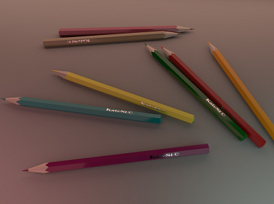 Pencils 3d 3d art 3d artist art artist design modeling pencil pencils