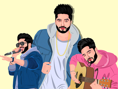 Jassie Gill Illsutration Vector Portrait design graphic design illustration vector