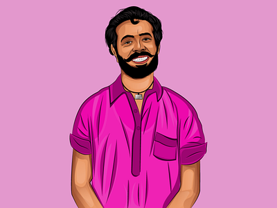 Ramanan (Harisree Ashokan) Vector Portrait design graphic design illustration vector