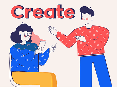 Trying to CREATE. art branding character character design design flatart illustration illustration design illustrator vector