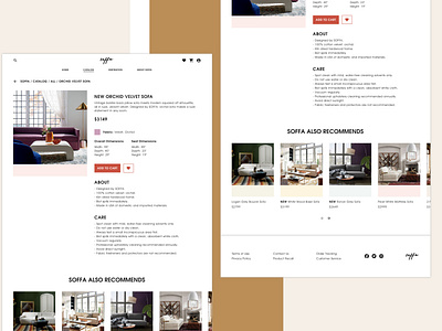 Soffa Online Store Website Design (Product Page)