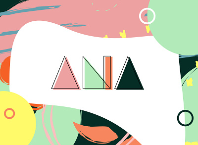 ANA Geometric Letterform for Dribbble Weekly Warm-Up branding bright design geometric design geometry graphic design graphicdesign graphics icon illustration name sketch sketchapp text typography typography art typography design ui vector