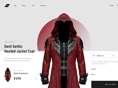 Minimalistic e-shop design