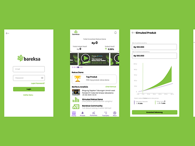 Reksa dana app design typography uidesign uiux