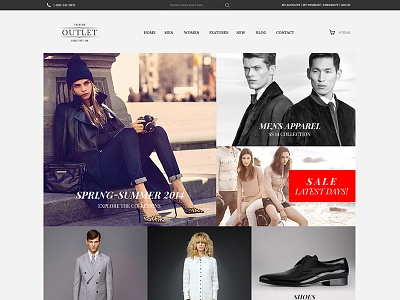 Outlet - .Psd eCommerce Template