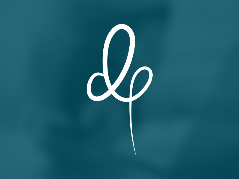 dp | Logo typo typography brand logo branding personal identity handwritten