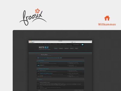 froosix™ 2012 Visual froosix header miosta mockup preview visual webdesign website